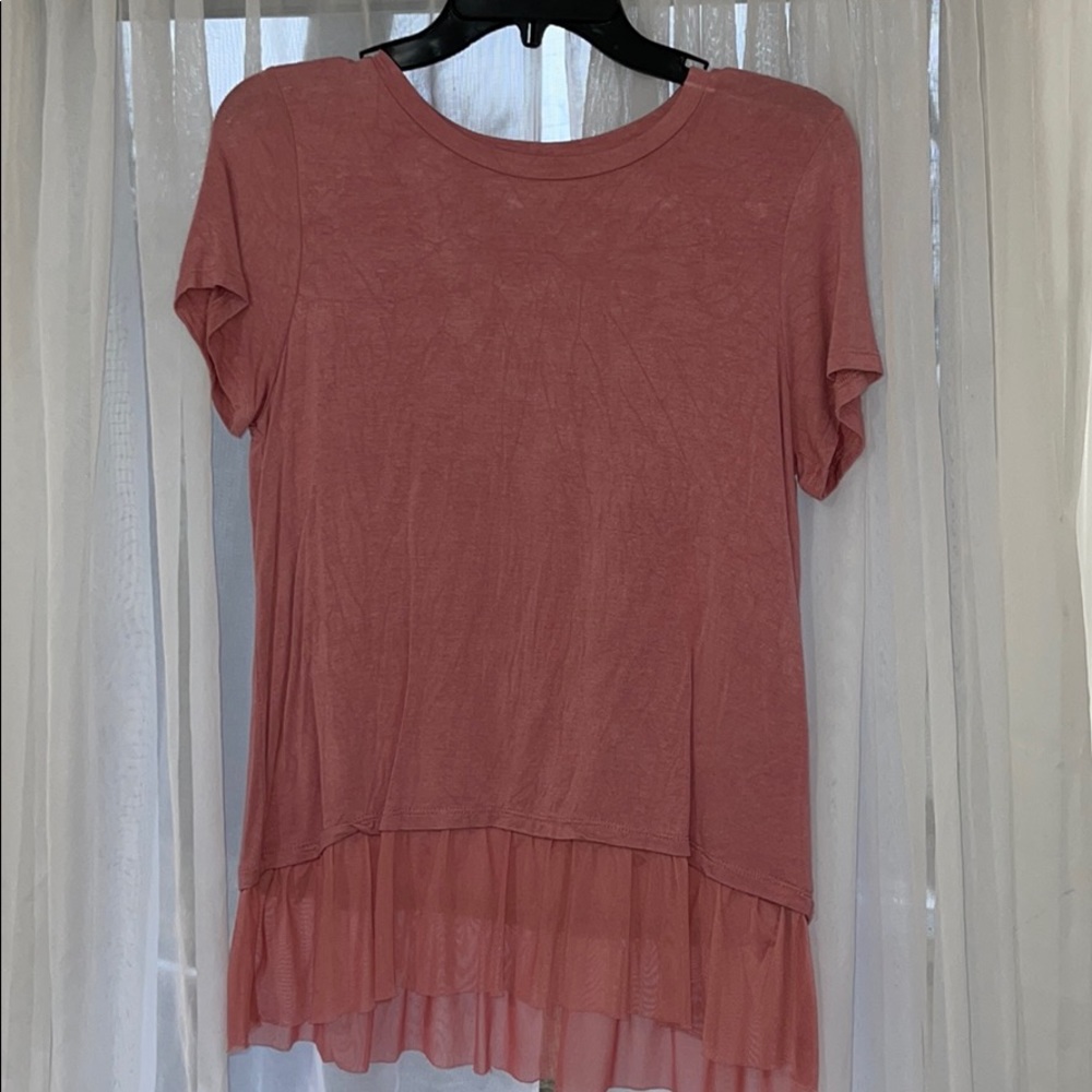 Rose Semi-Fitted Tee